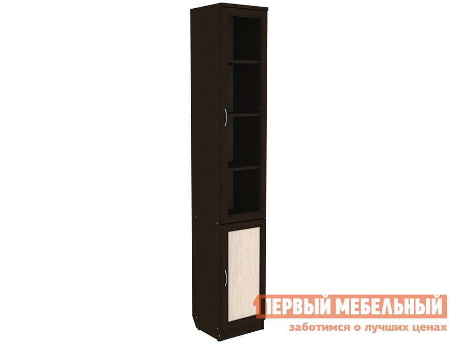 Шкаф-витрина  Мерлен Венге / Дуб Атланта