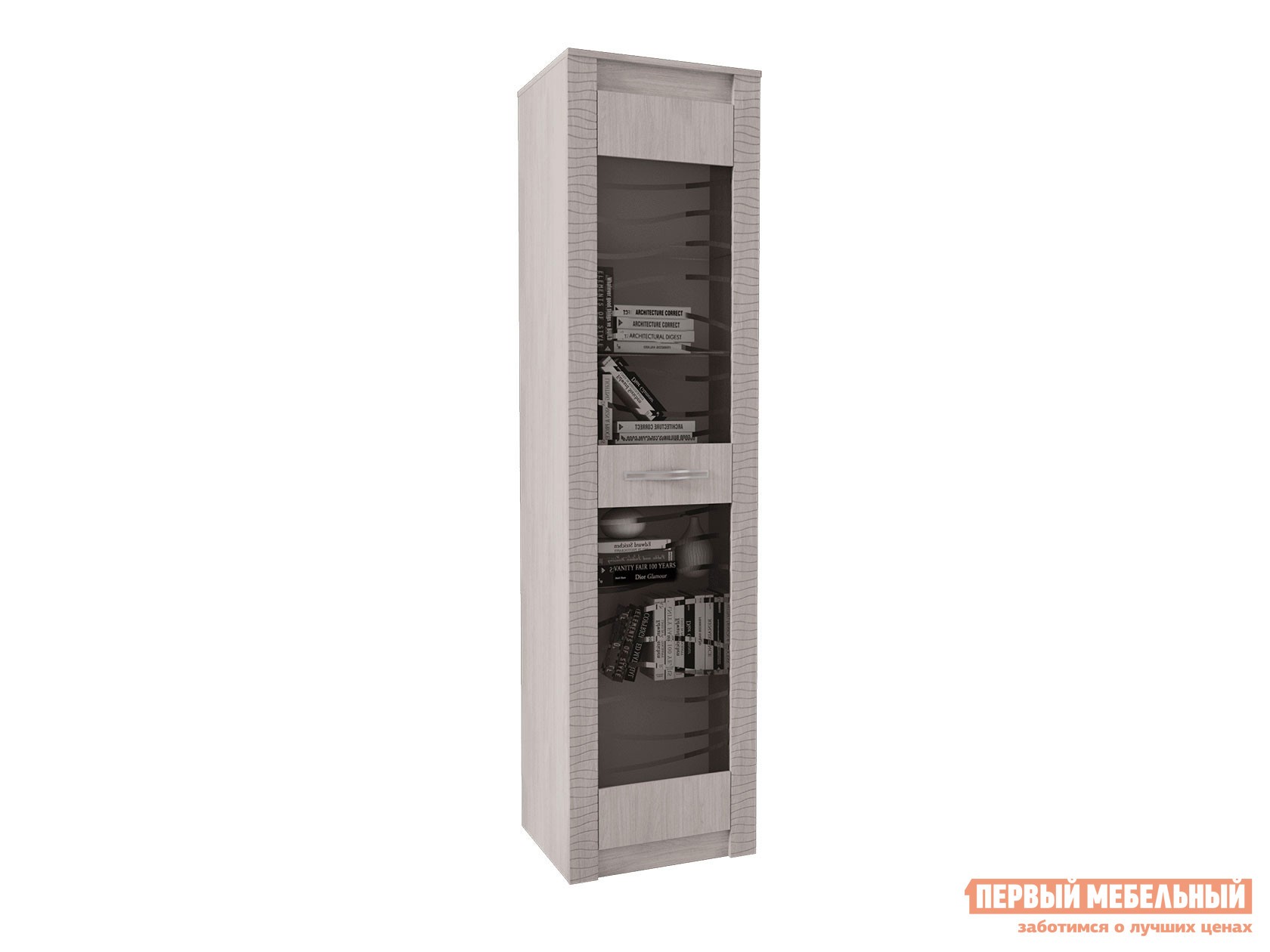 Шкаф-витрина  Монако Белый ясень