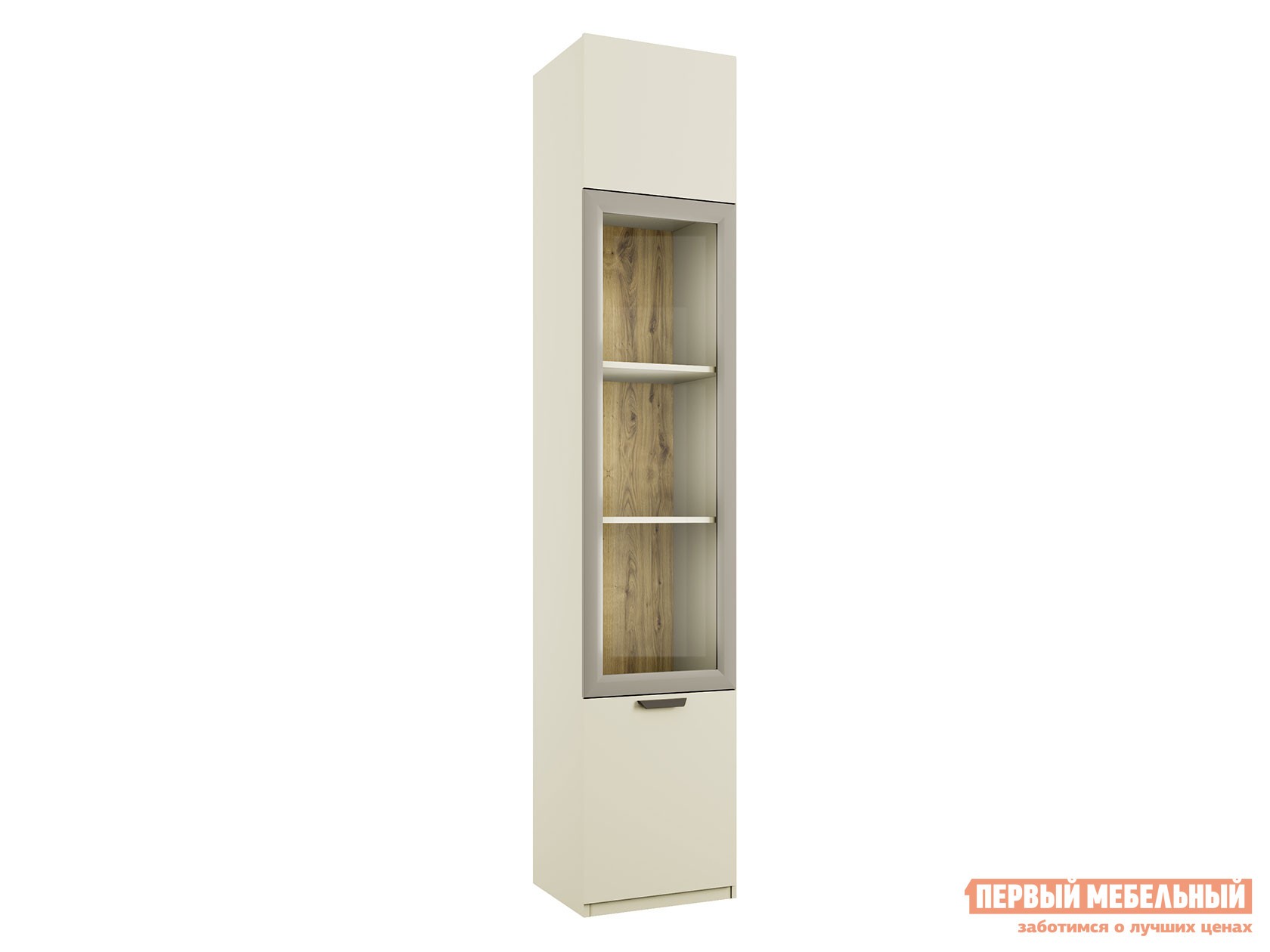 Шкаф-витрина  Модерн Персидский жемчуг / Ирландский ликер / Дуб Наварра