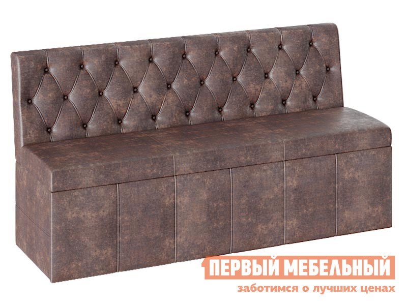 Кухонный диван  Ницца Коричневый, велюр