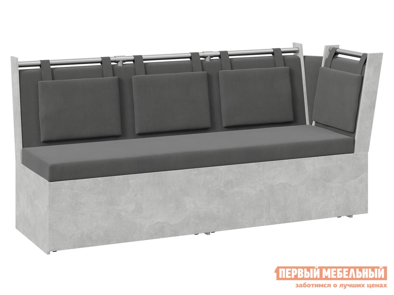 Кухонный диван  Роденго У Ателье светлый / Серый, ткань