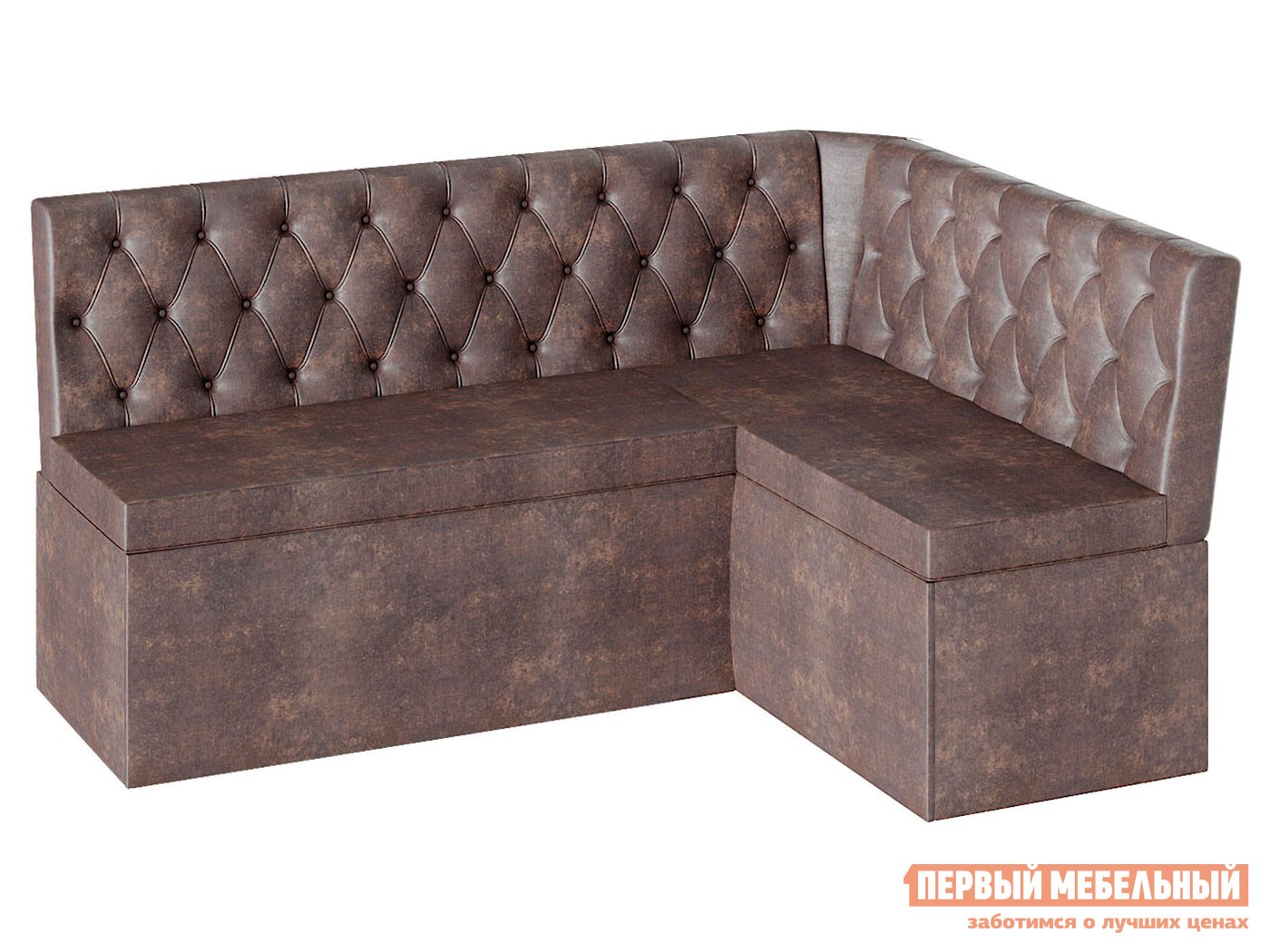 Кухонный диван  Патрисия Коричневый, велюр