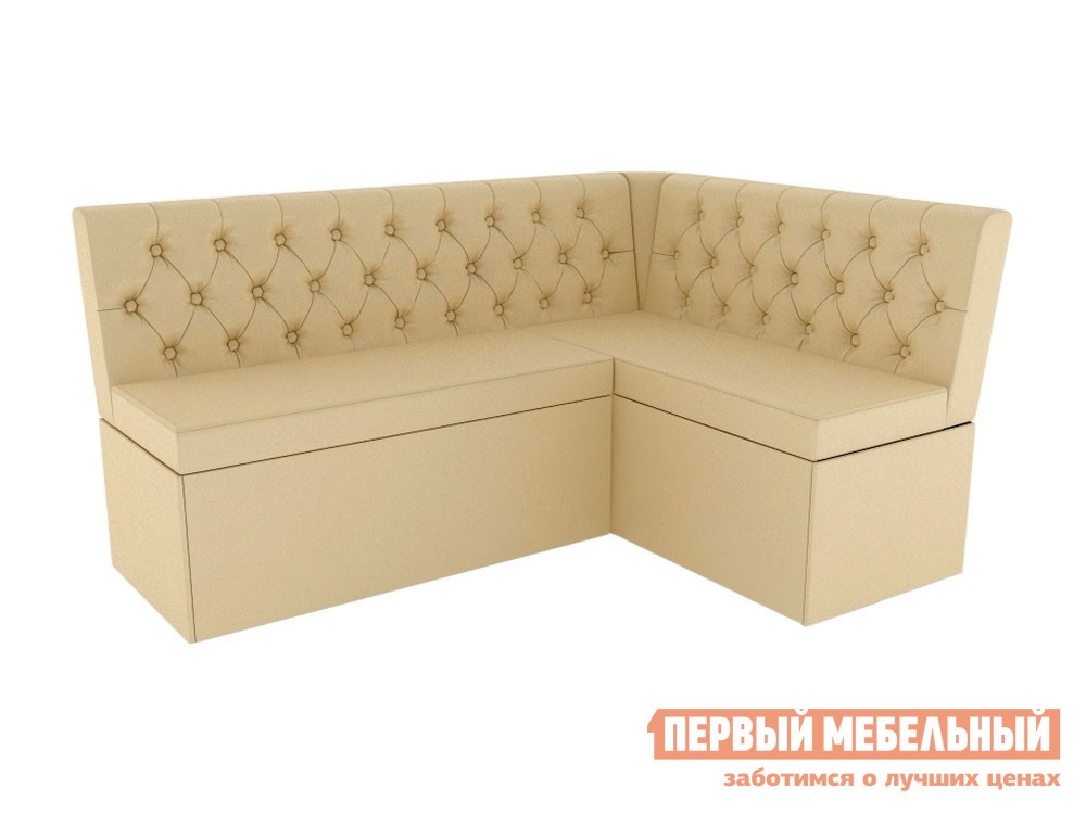 Кухонный диван  Патрисия Бежевый, кожзам