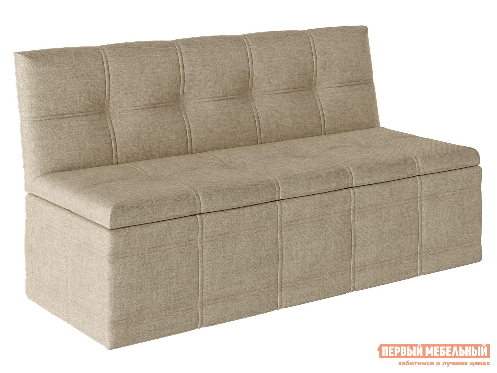 Кухонный диван  Квадро Бежевый, рогожка