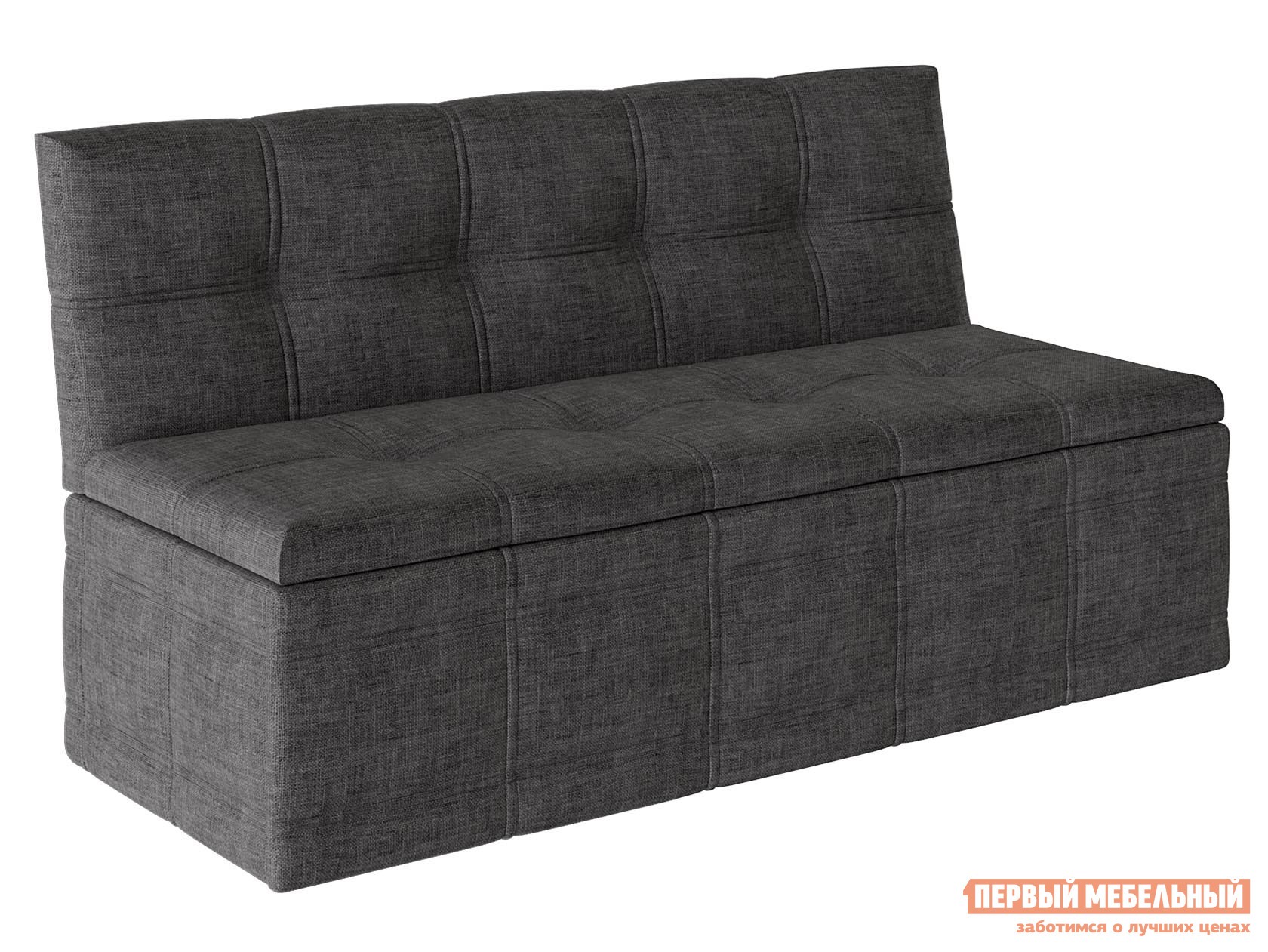 Кухонный диван  Квадро Серый, рогожка