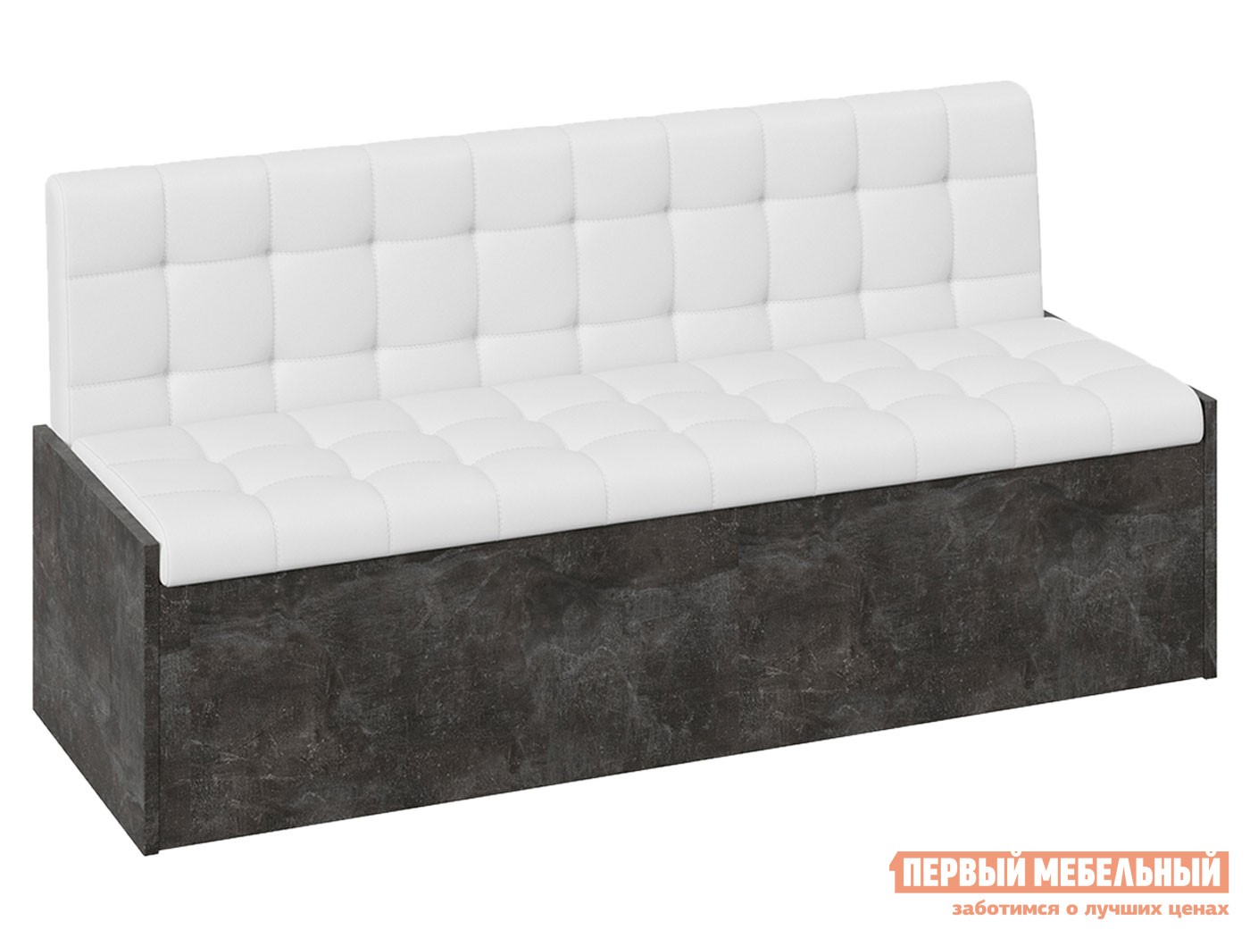 Кухонный диван  Форест 2 Ателье темный / Белый, кожзам