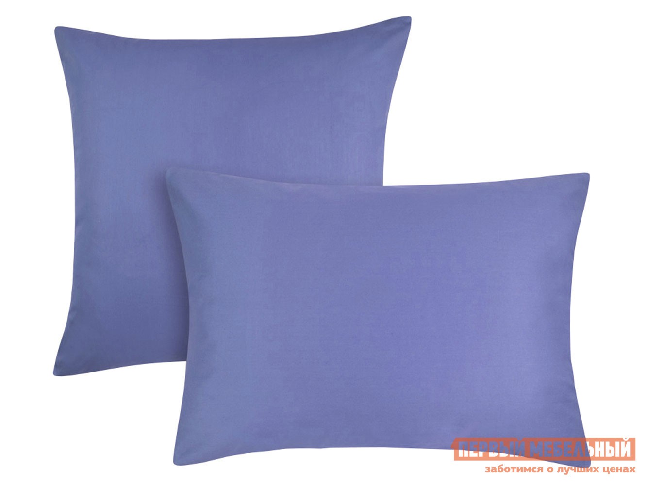 Наволочка  Моноспейс синий Синий, сатин, 500 х 700 мм