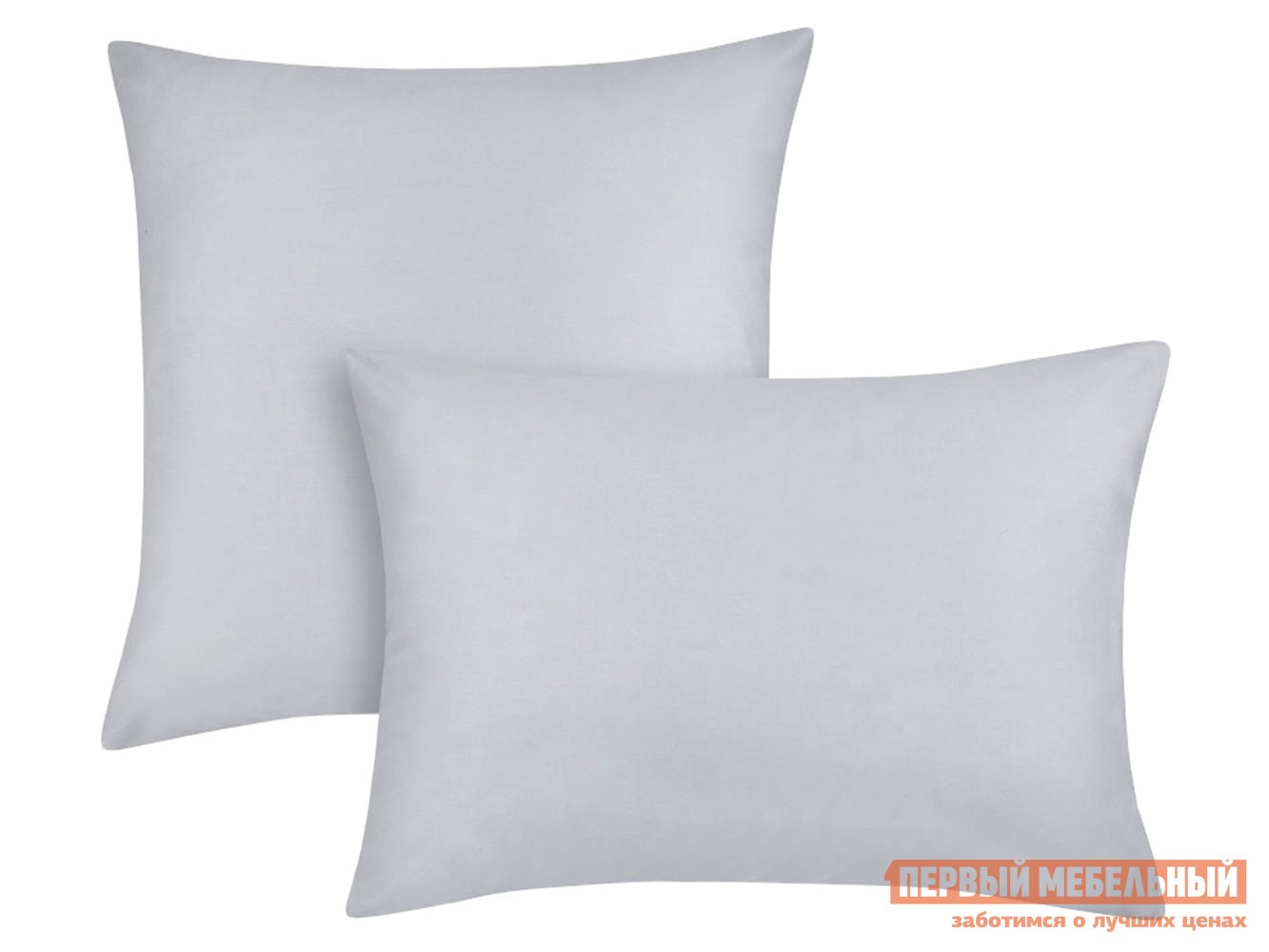 Наволочка  Моноспейс серый Серый, сатин, 700 х 700 мм