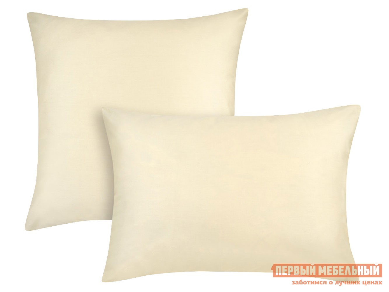 Наволочка  Моноспейс ванильный Ванильный, сатин, 700 х 700 мм