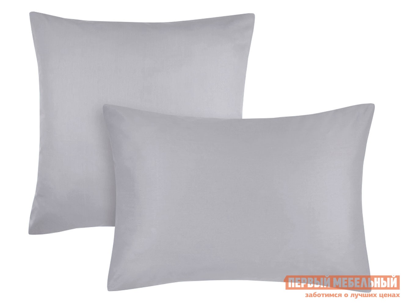 Наволочка  Моноспейс темно-серый Темно-серый, сатин, 700 х 700 мм