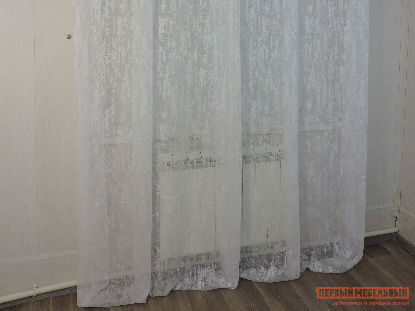 Шторы  Морозный узор Белый, сетка (Морозный узор)