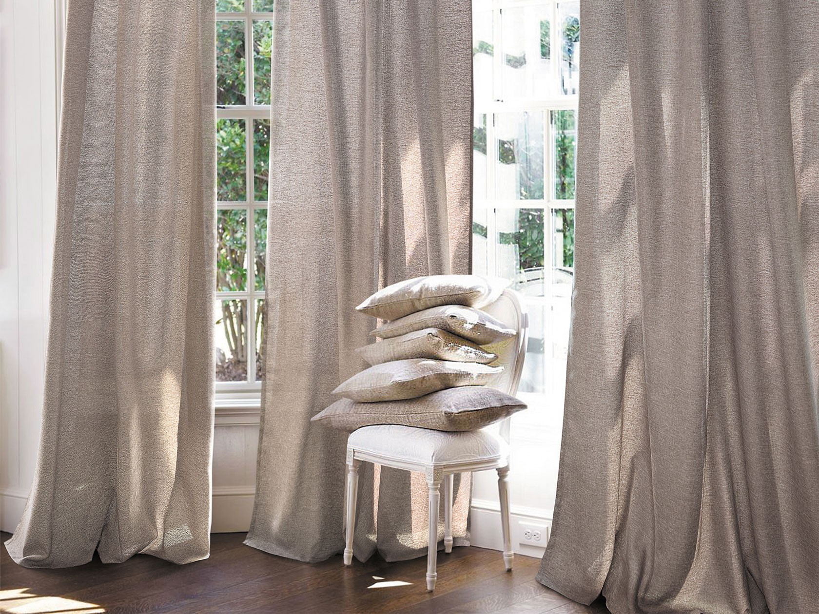 Шторы  Какао Какао, рогожка, 200 х 270 см