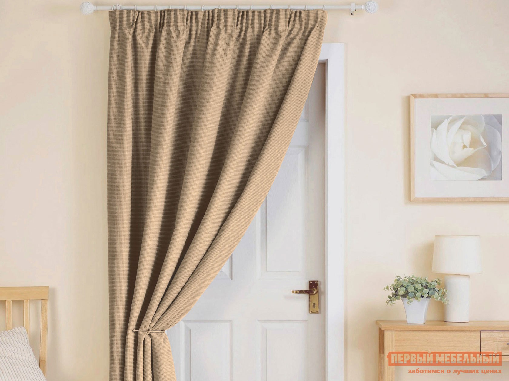 Шторы  Макрон Коричневый