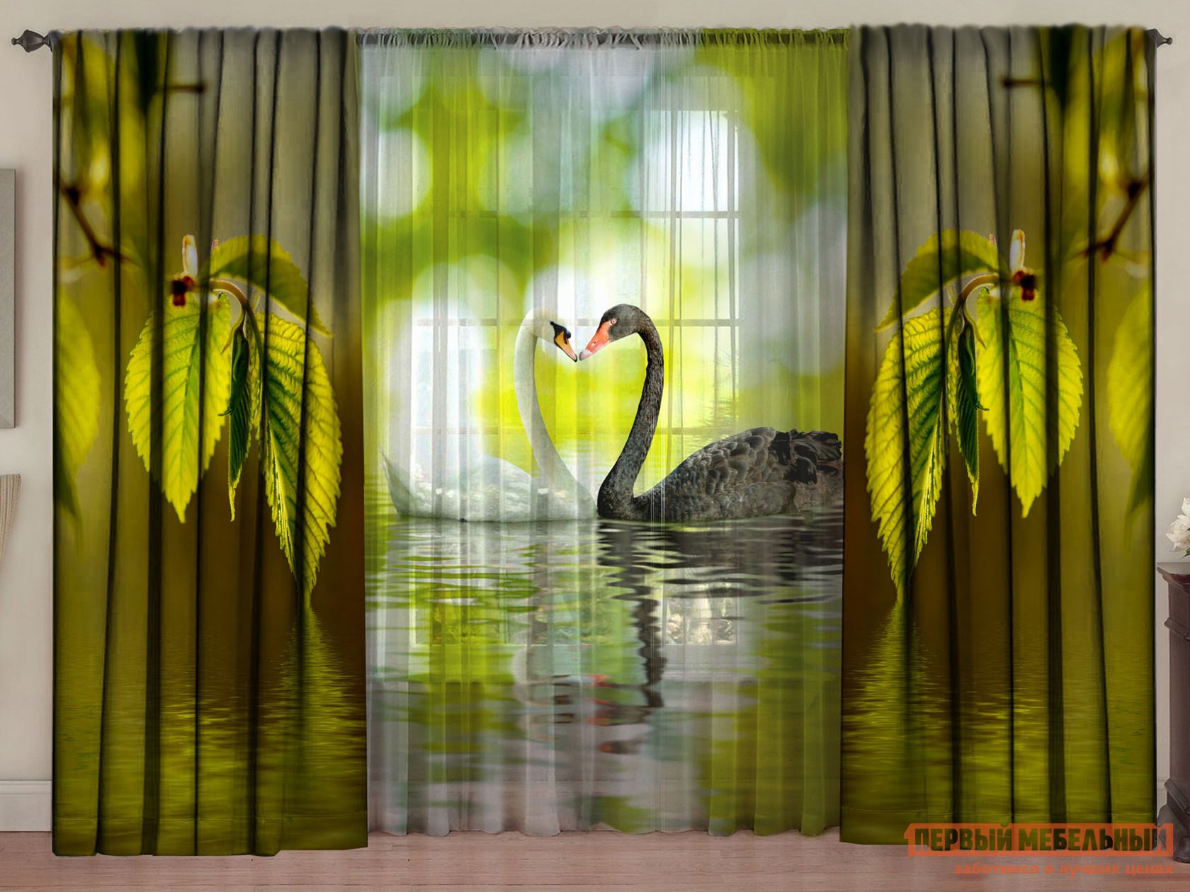 Шторы  Верность любви Верность любви, габардин, шифон