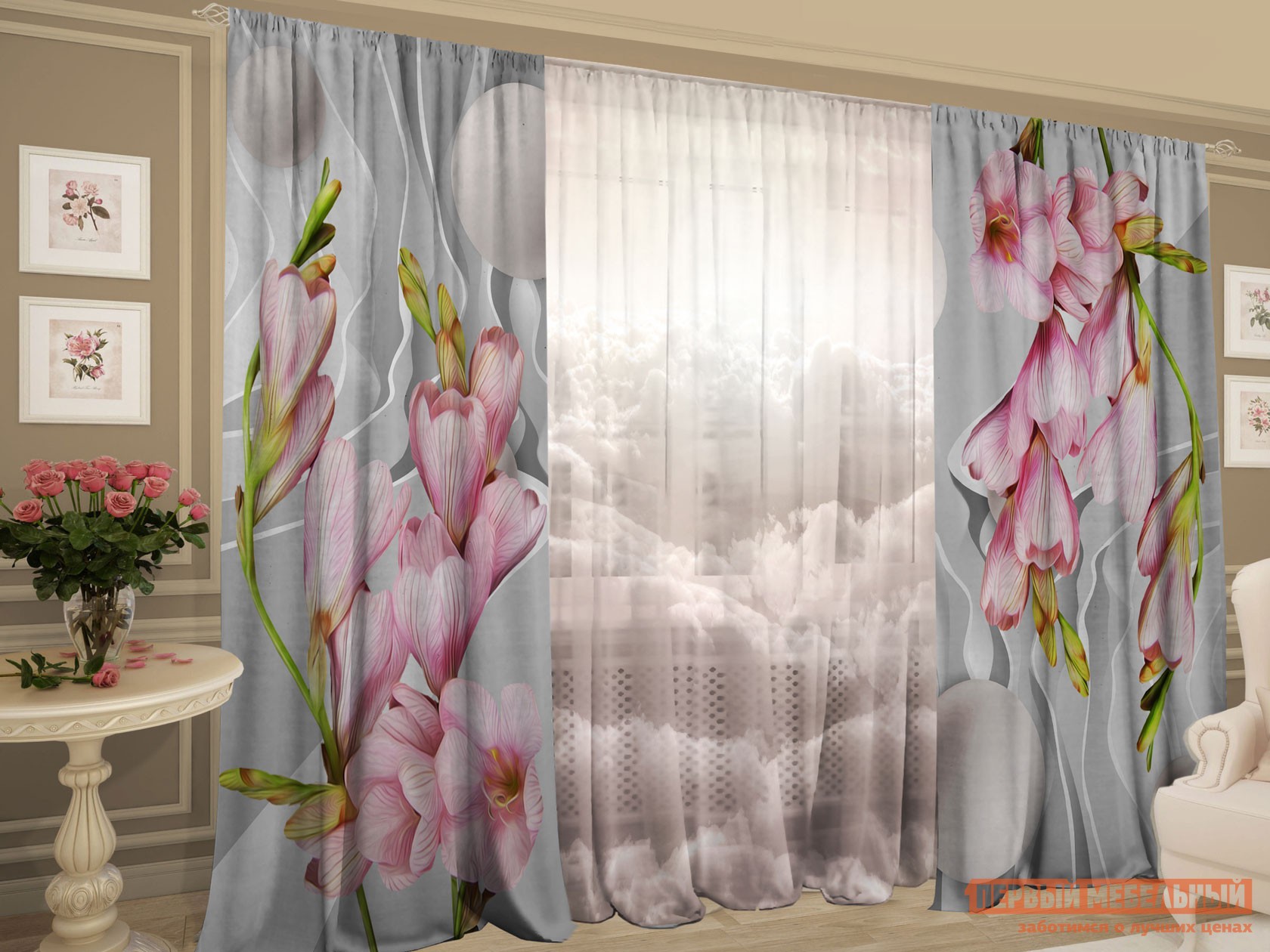 Шторы  Во сне и наяву Во сне и наяву, габардин, шифон