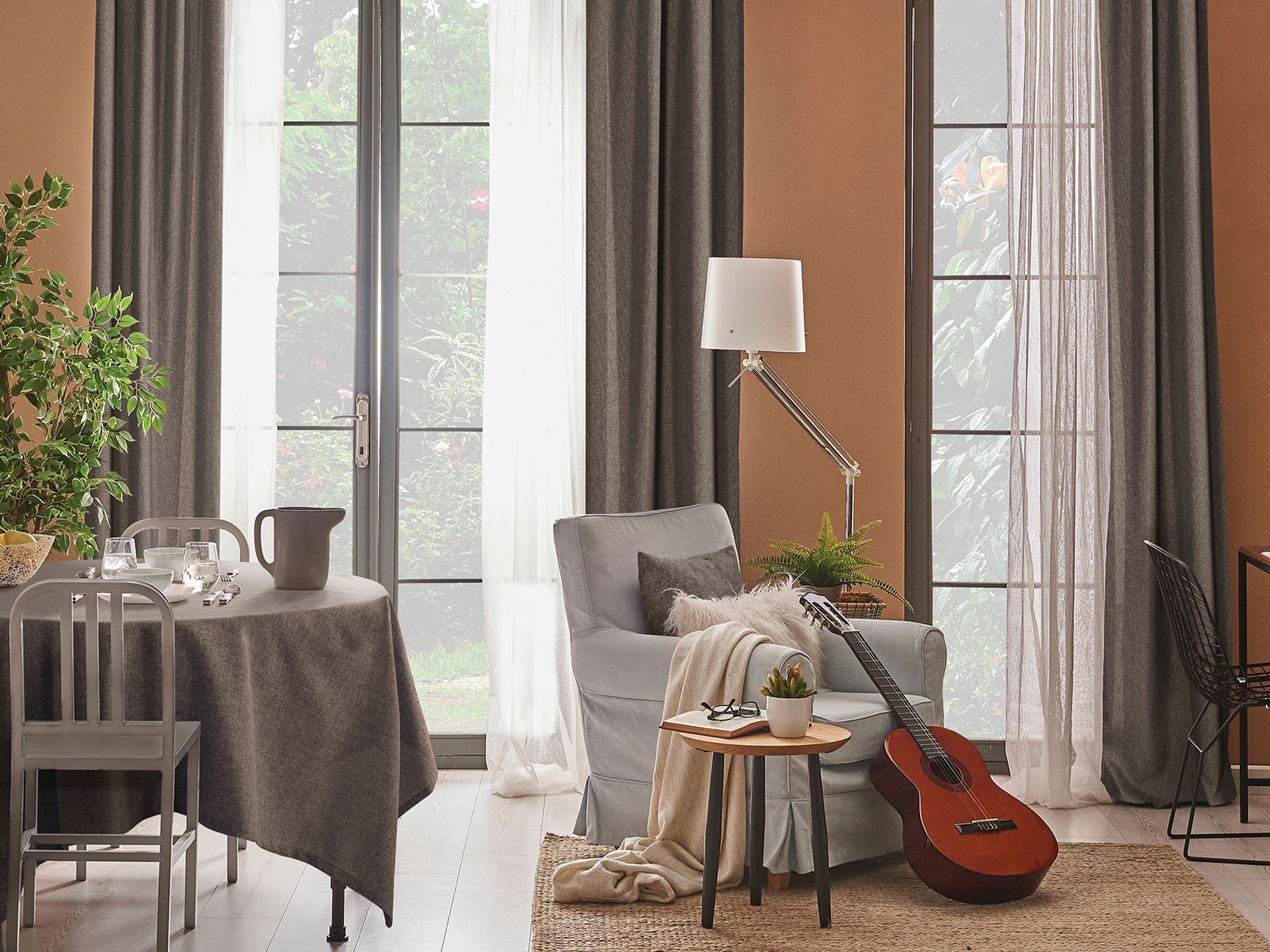 Шторы  Шоколад Шоколад, рогожка, 200 х 270 см