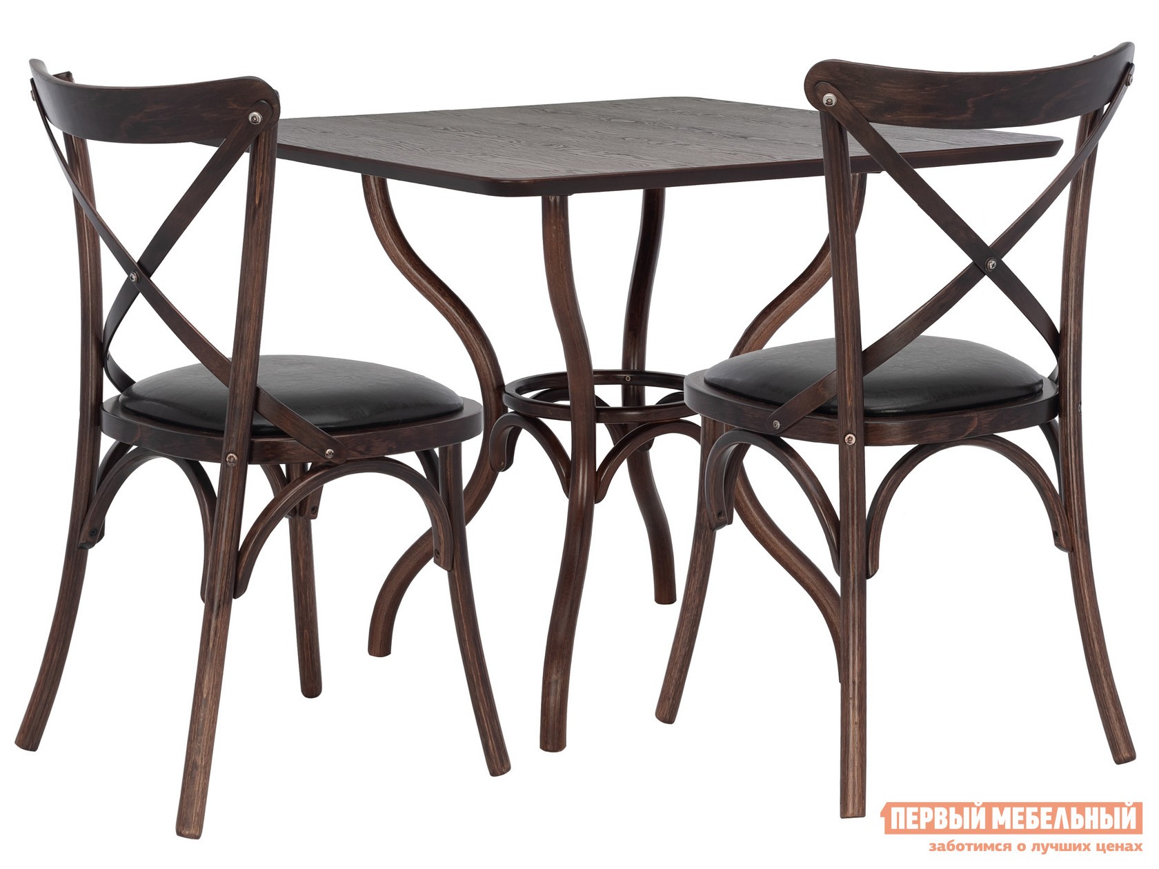 Обеденная группа для столовой и гостиной  Тор Темный орех