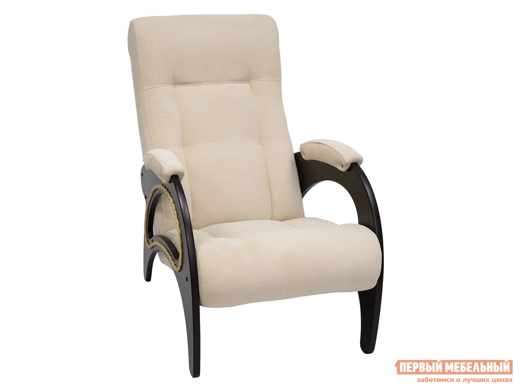 Кресло  Сиена Ваниль, велюр, Венге