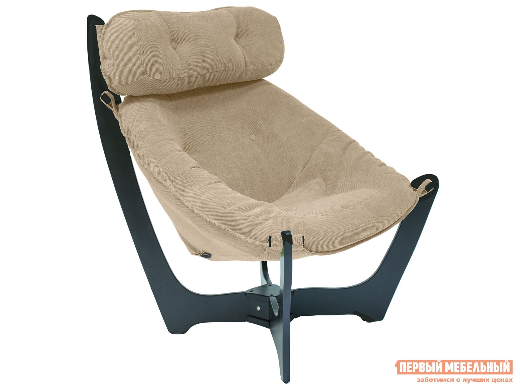 Кресло  Флэп Венге, Ваниль, велюр