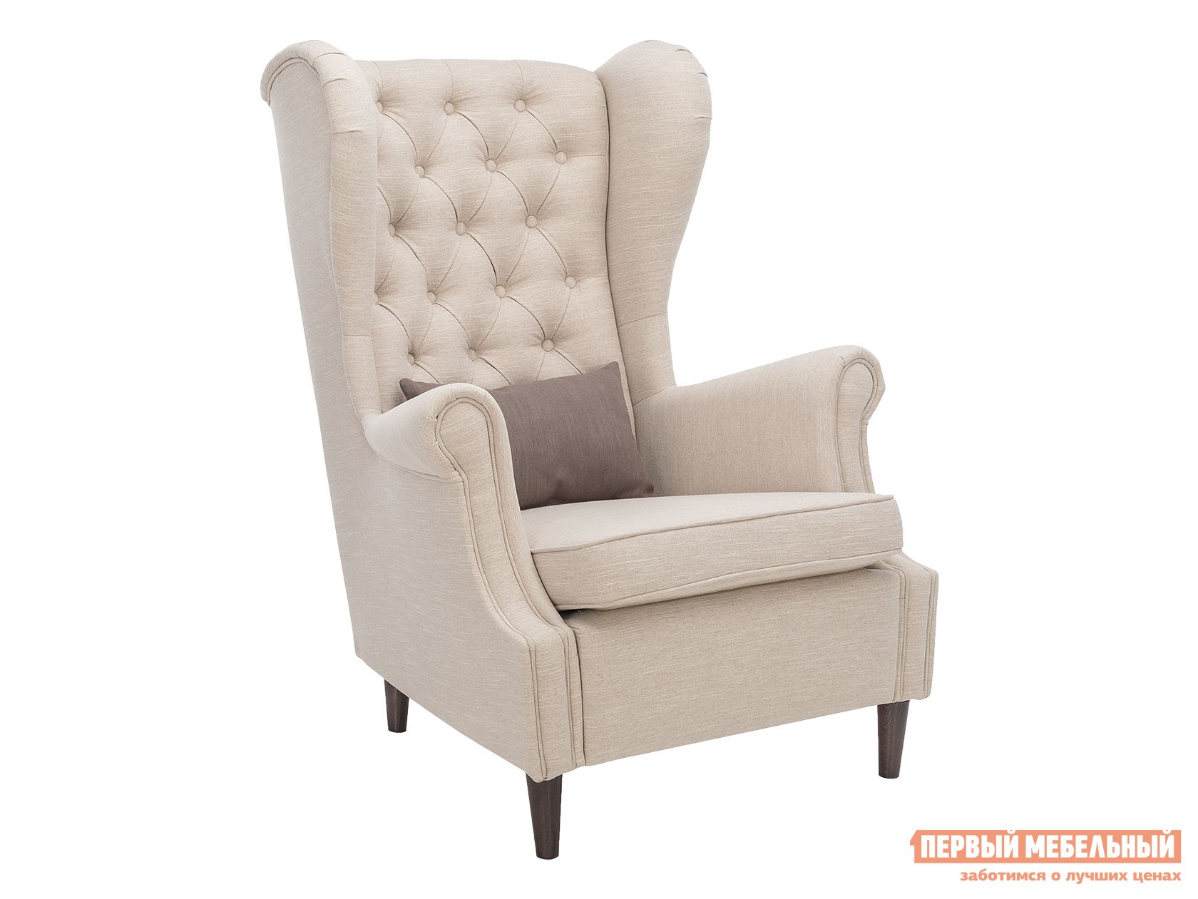 Кресло  Винтаж Жемчужный / Серый, рогожка