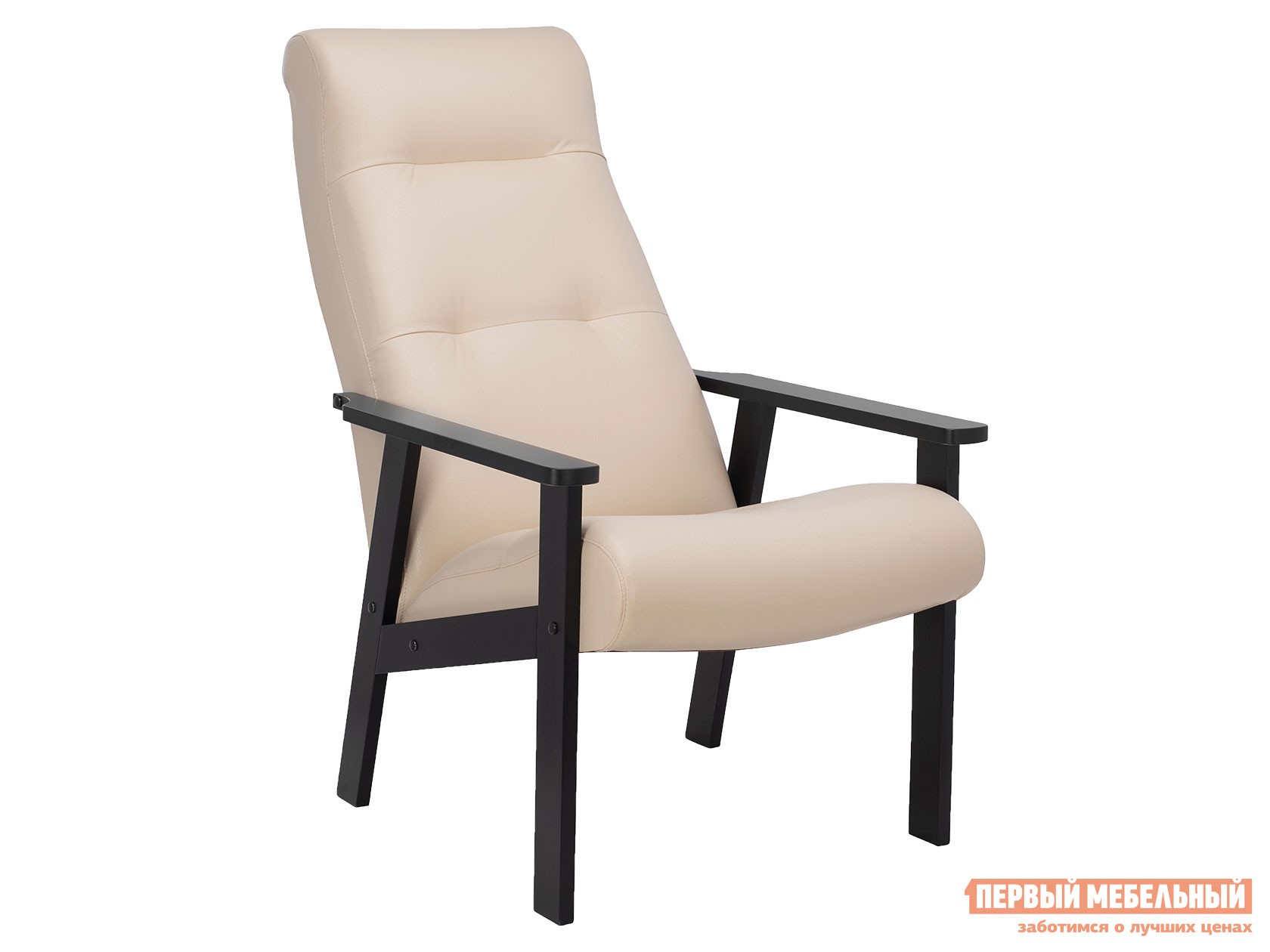 Кресло  Ретро Венге, Бежевый, экокожа