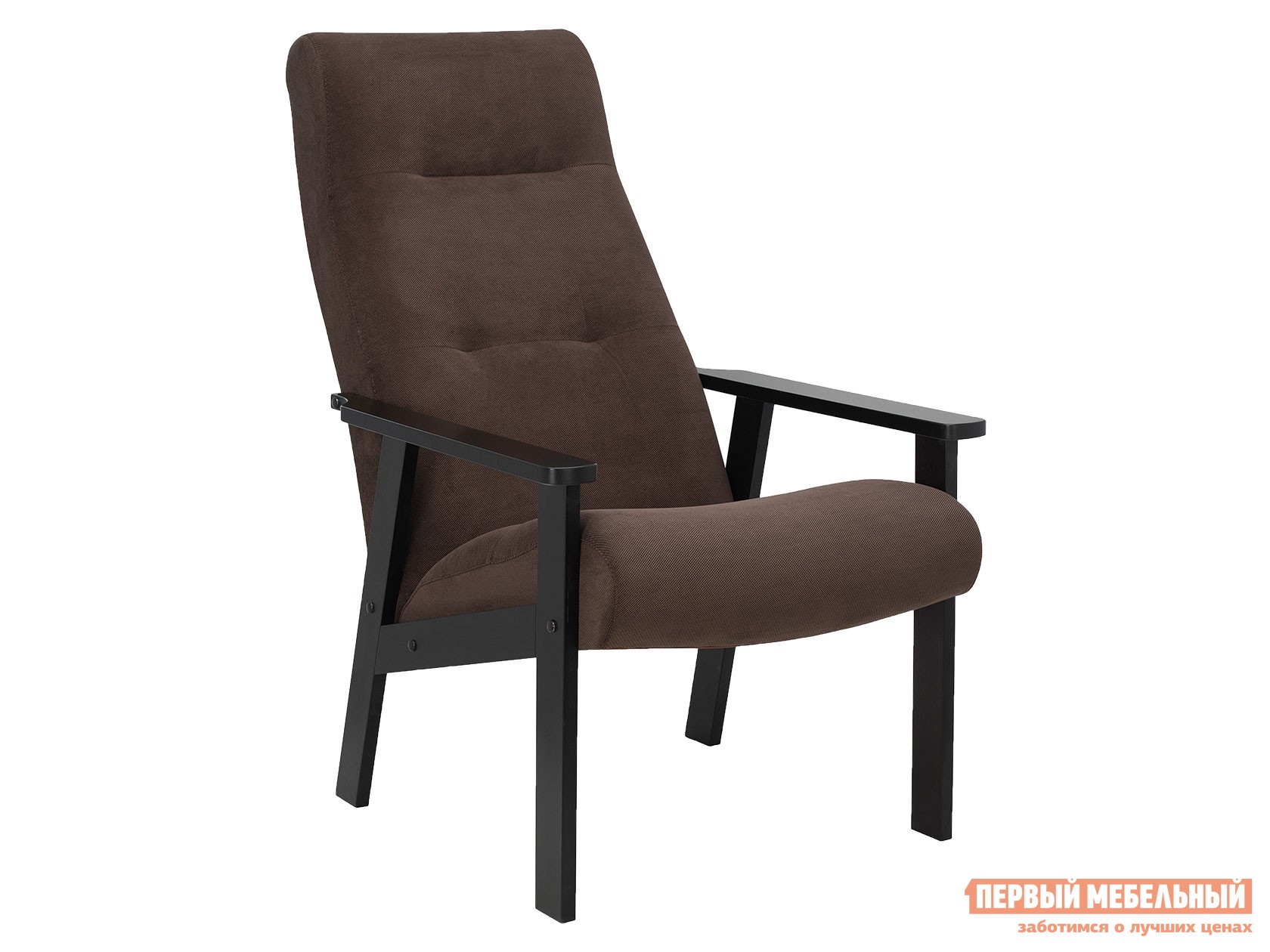 Кресло  Ретро Венге, Шоколадный, велюр