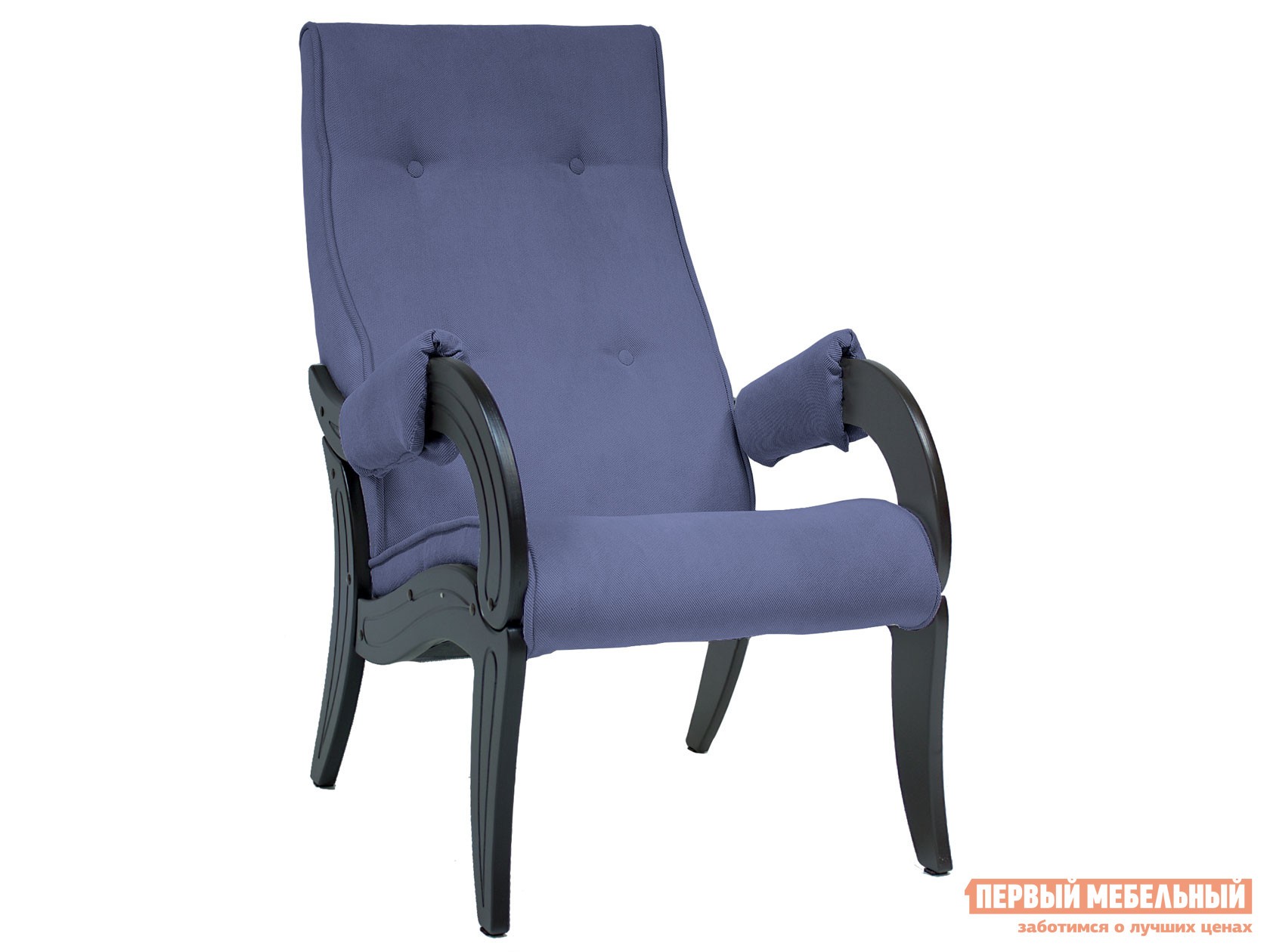 Кресло  Оливия Венге, Деним, велюр