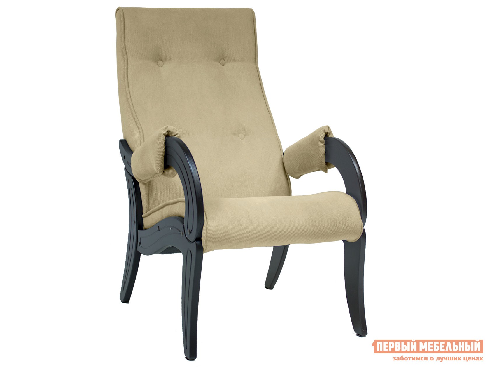 Кресло  Оливия Венге, Ваниль, велюр