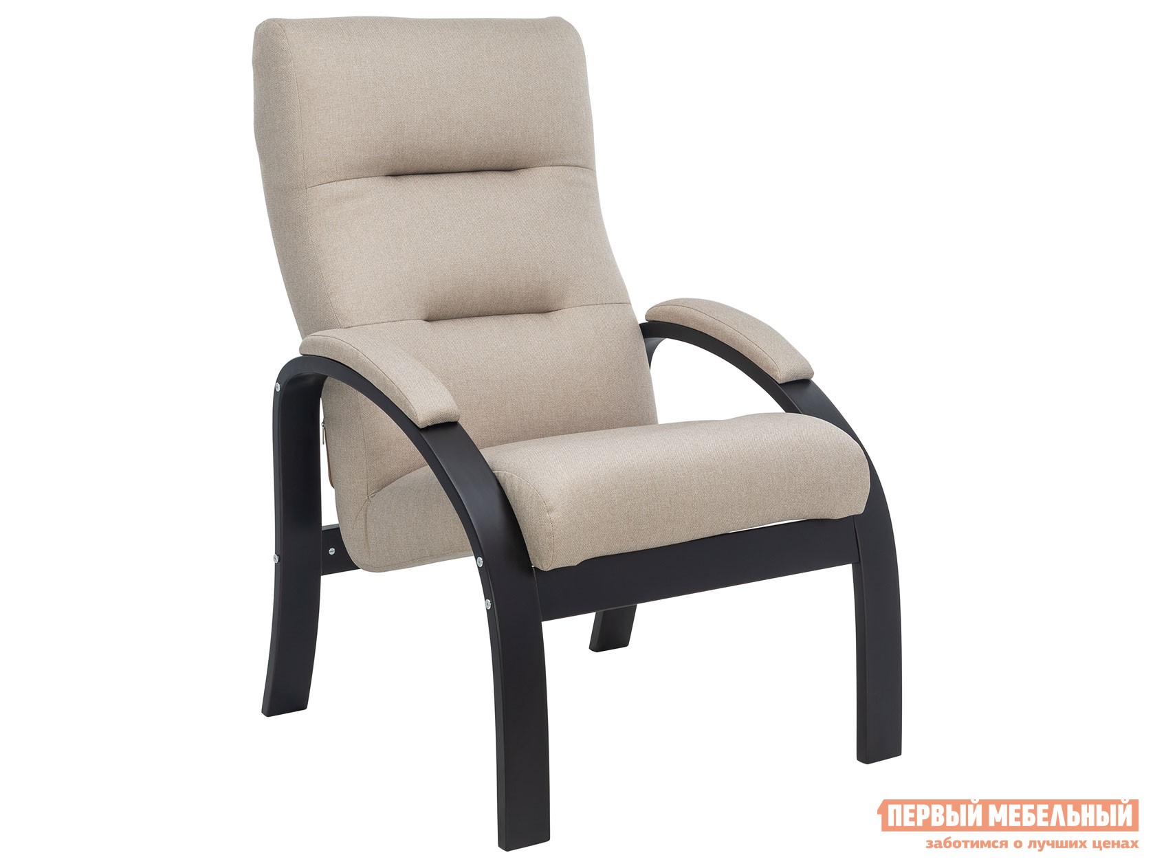 Кресло  Лион Люкс Черный, Бежевый, жаккард