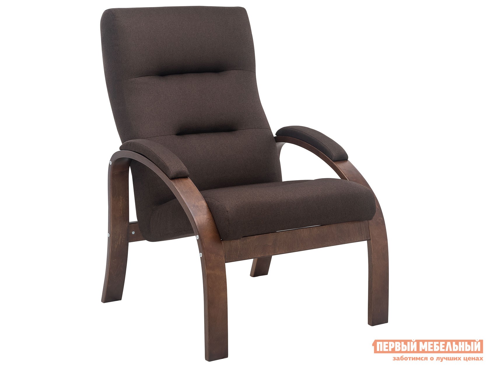 Кресло  Лион Люкс Орех, Коричневый, жаккард