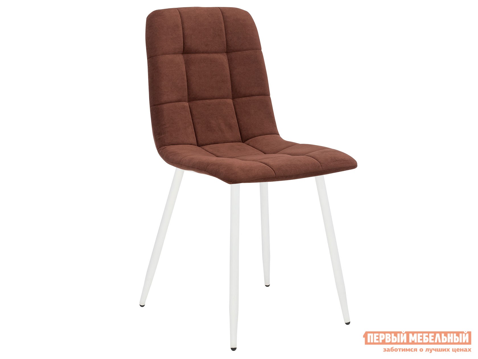 Стул  Скай Белый металл / Шоколад