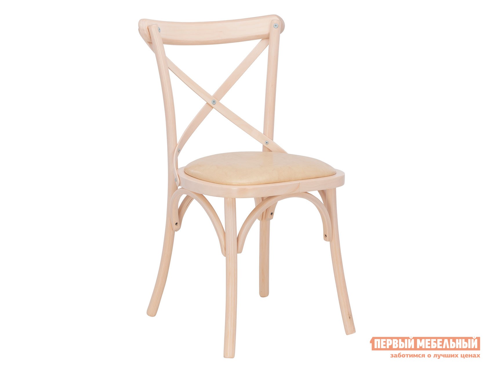 Стул  Грид Беленый дуб / Экокожа ваниль