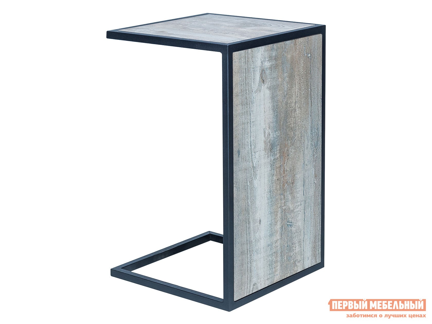 Журнальный столик  Бриг Сосна экзотик / Черный, металл