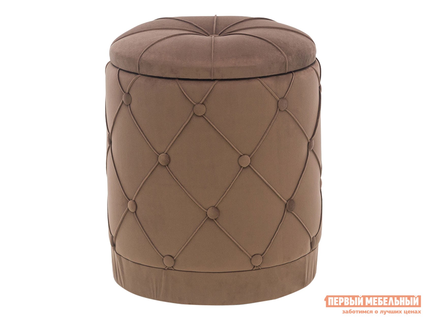 Пуфик  Бона Молочный шоколад, велюр
