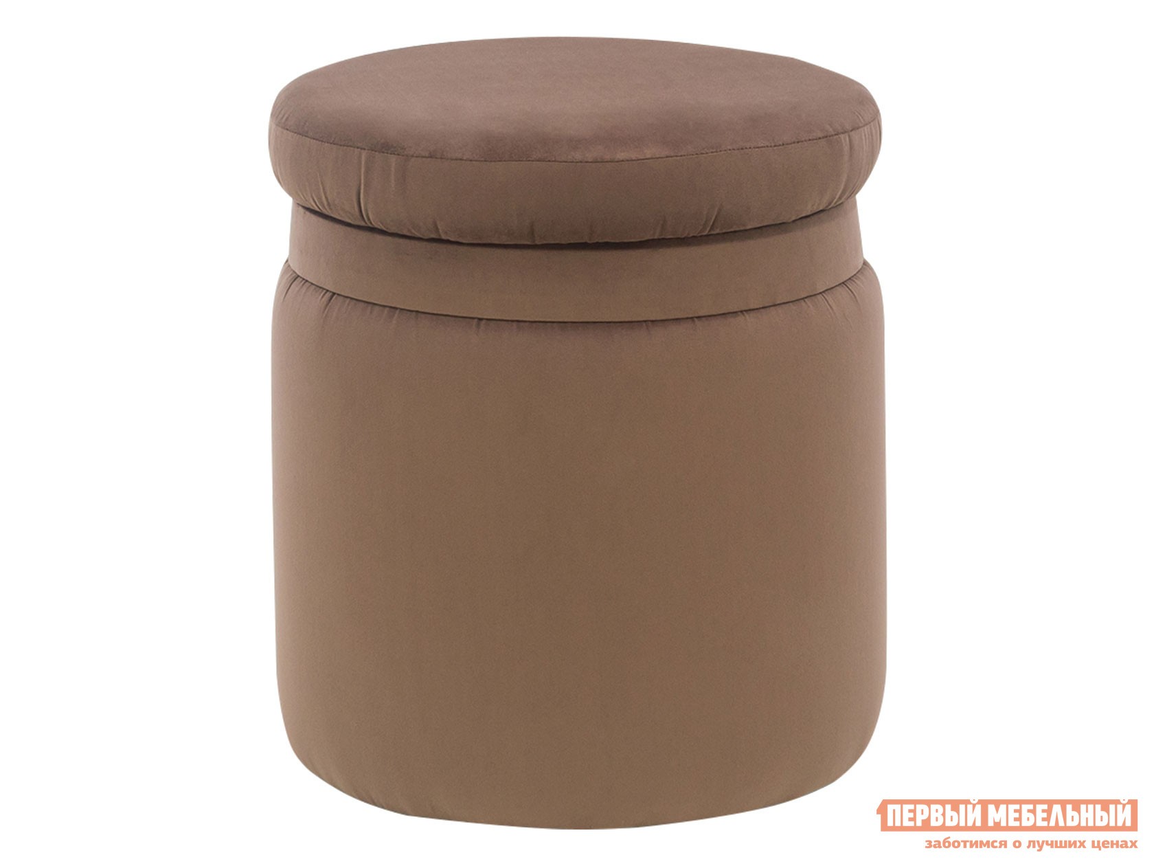 Пуфик  Энди Молочный шоколад, велюр