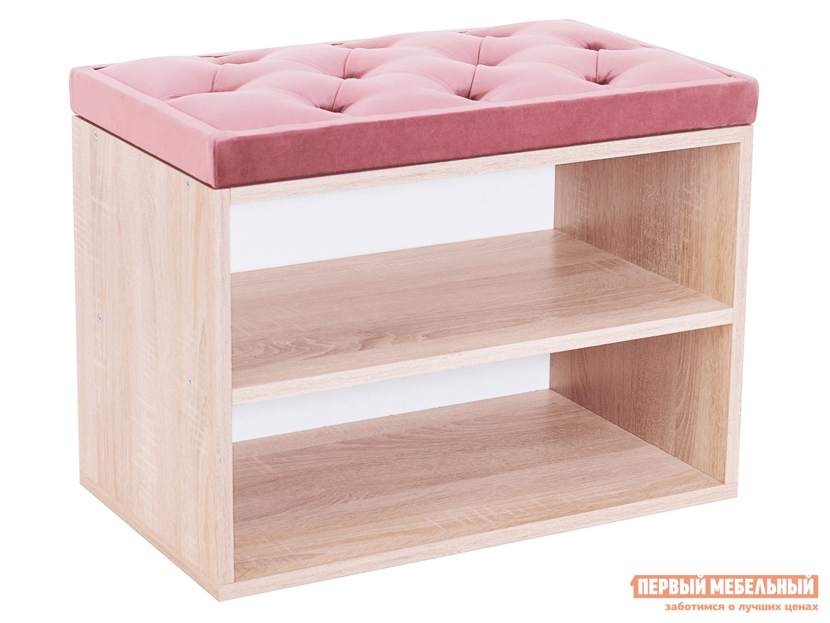 Обувница  Маджита мини 1 Bella 20 Розовый, Дуб сонома