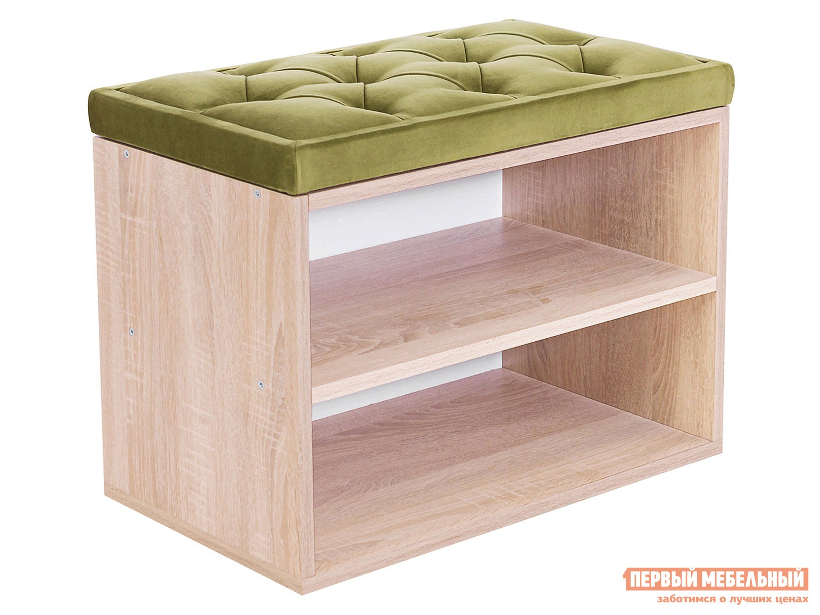 Обувница  Маджита мини 1 Bella 10 Зелёный, Дуб сонома