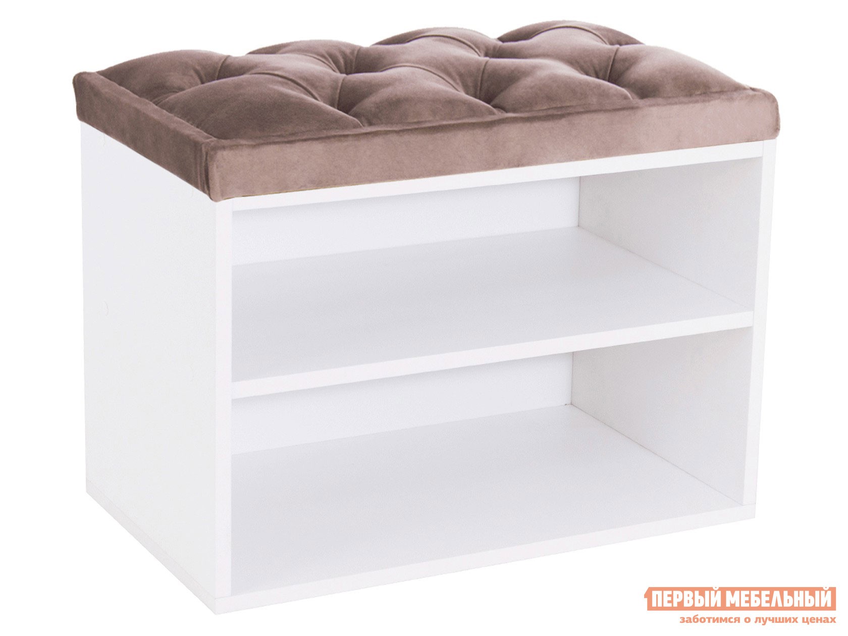 Обувница  Маджита мини 1 Bella 05 Коричневый, Белый