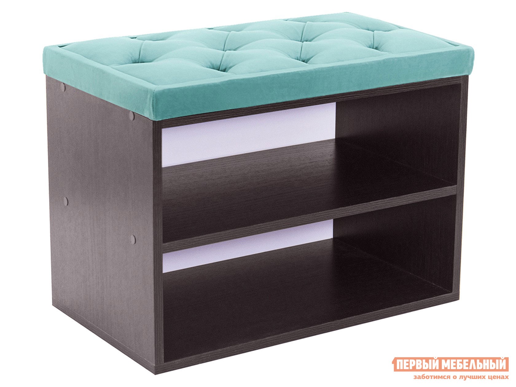 Обувница  Маджита мини 1 Bella 08 Бирюзовый, Венге