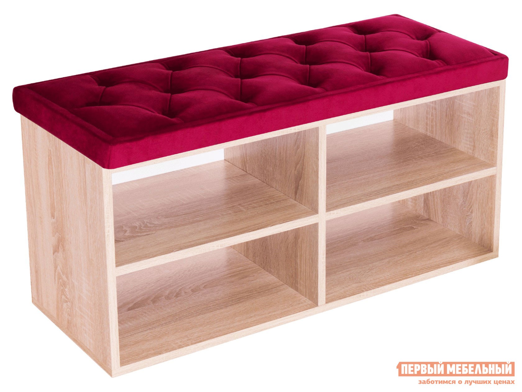 Обувница  Маджита Bella 04 Красный, Дуб сонома