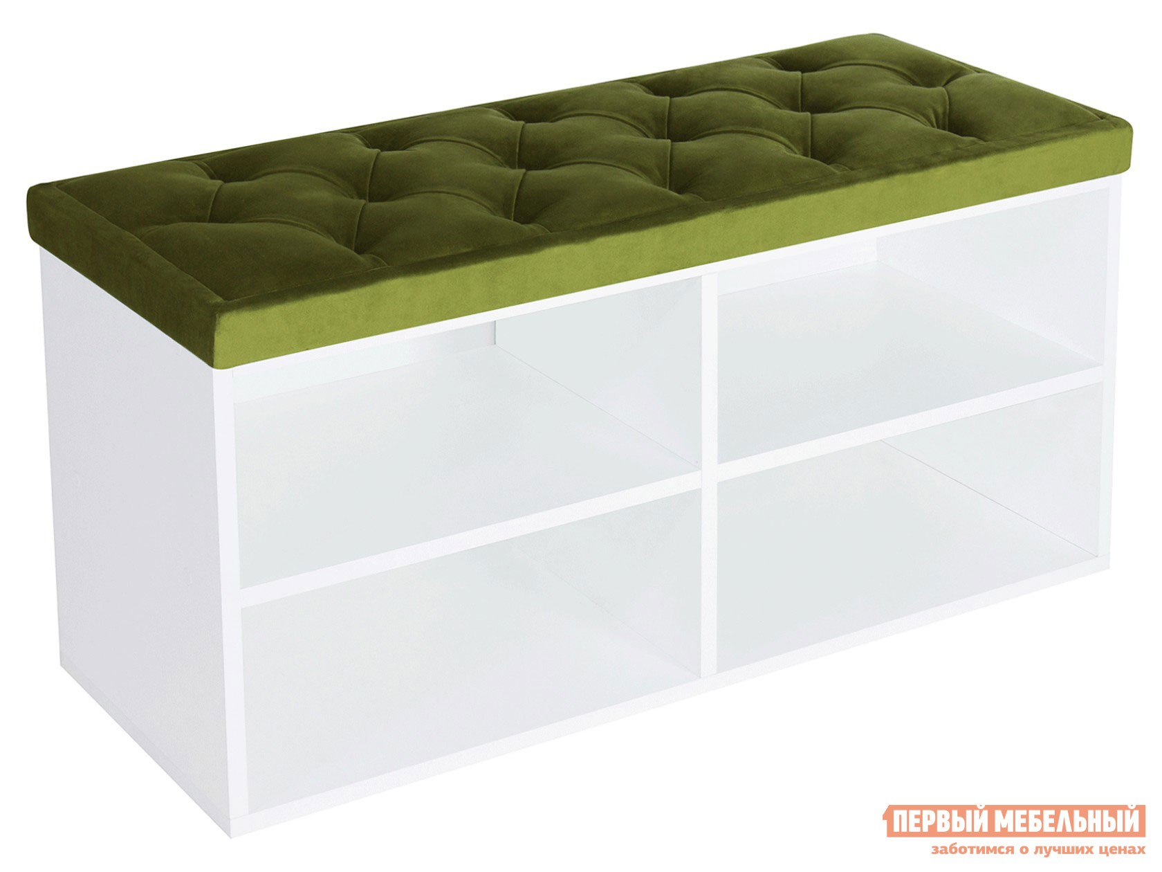 Обувница  Маджита Bella 10 Зелёный, Белый