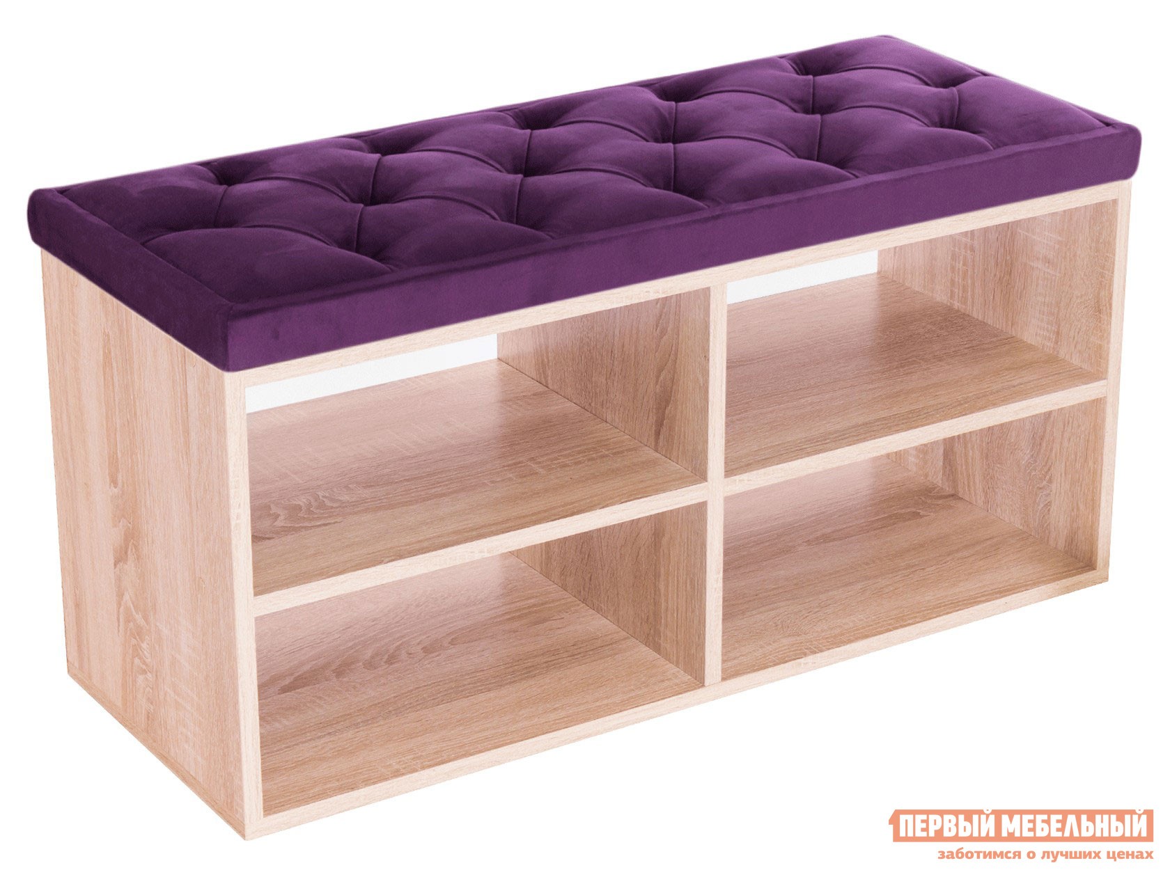 Обувница  Маджита Bella 14 Фиолетовый, Дуб сонома