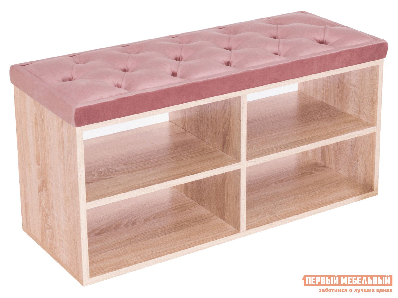 Обувница  Маджита Bella 20 Розовый, Дуб сонома