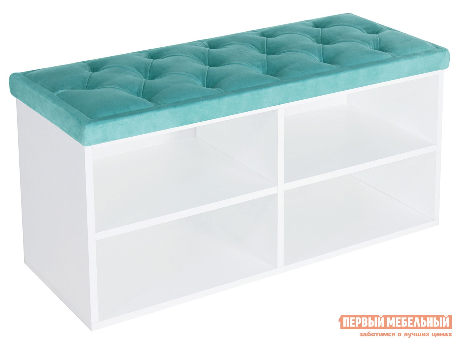 Обувница  Маджита мини 2 Bella 08 Бирюзовый, Белый