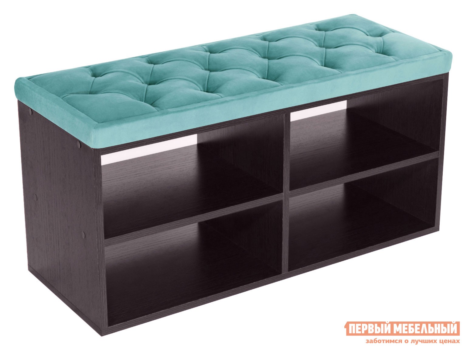 Обувница  Маджита мини 2 Bella 08 Бирюзовый, Венге