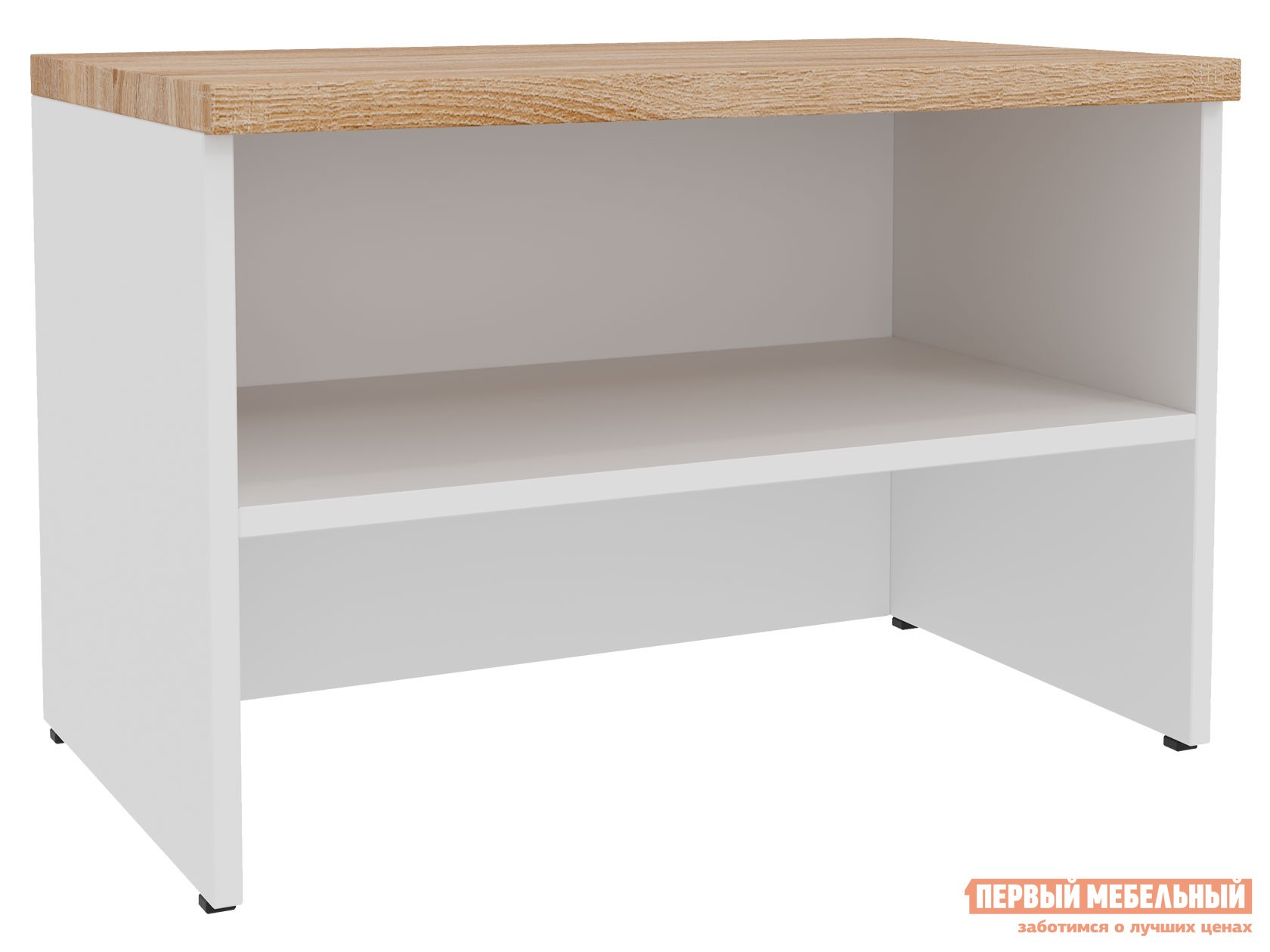 Обувница  Куба Дуб Сонома / Белый