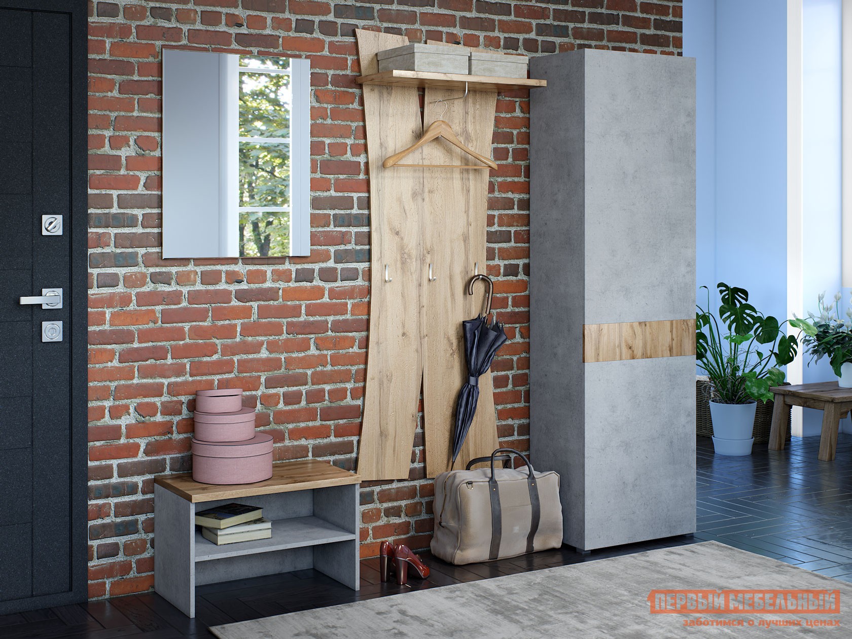 Настенное зеркало  Сахара Бетон Чикаго