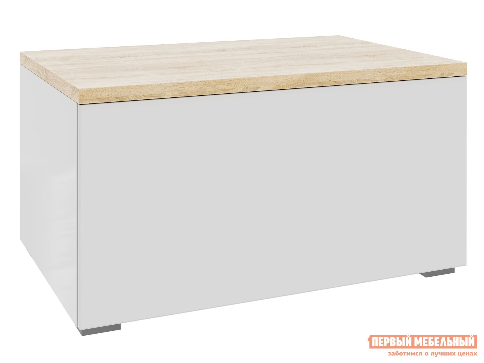 ТВ-тумба  Куба Дуб Сонома / Белый глянец