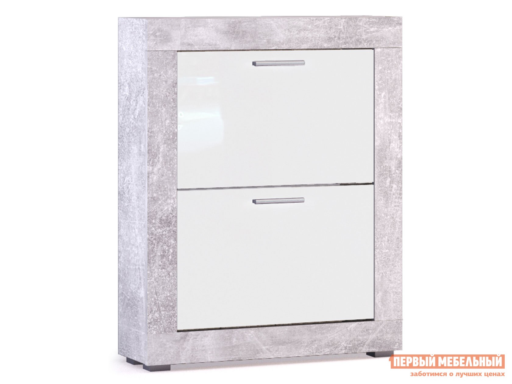 Обувница  Монтана Atelier светлый / Белый глянец