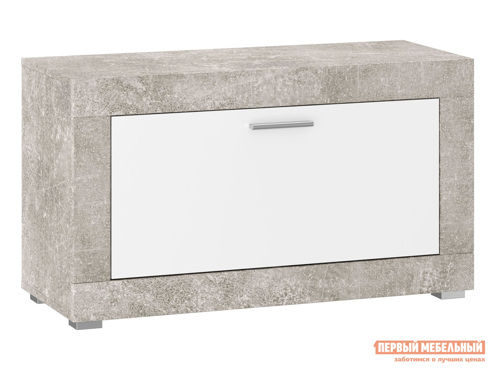 Обувница  МОНТАНА Atelier светлый / Белый глянец